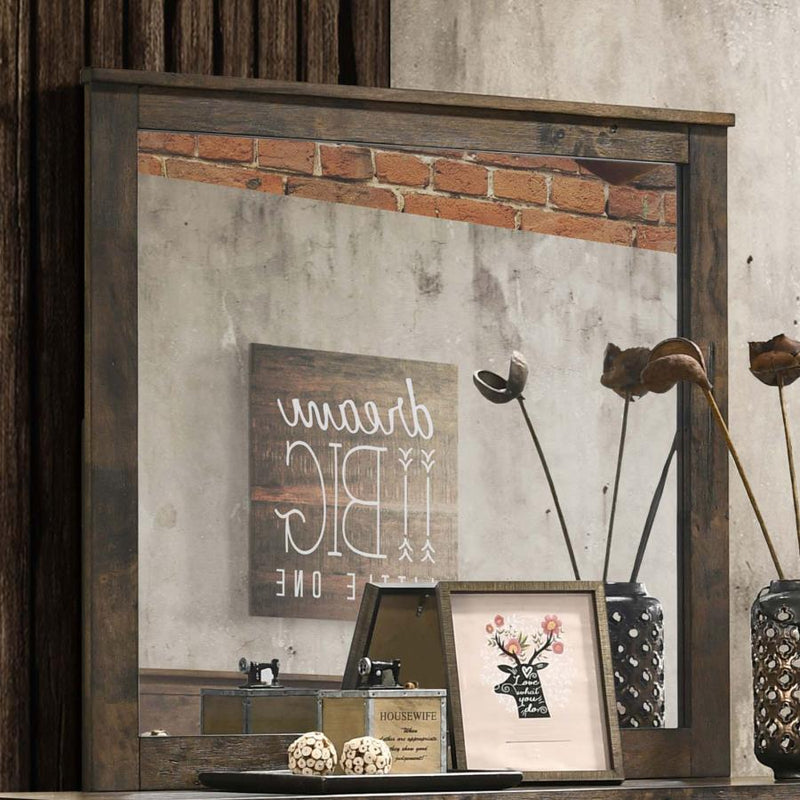 Woodmont Dresser Mirror Rustic Golden Brown-zoom-