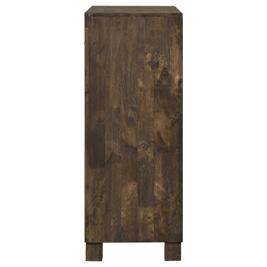 Woodmont 5-drawer Bedroom Chest Rustic Golden Brown-zoom-5