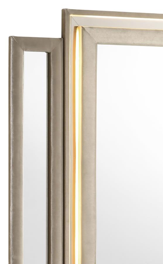 Lorient LED Dresser Mirror Ivory and Camel-zoom-4