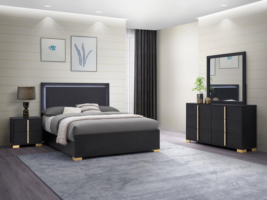 Marceline 4-piece Full Bedroom Set Black-1