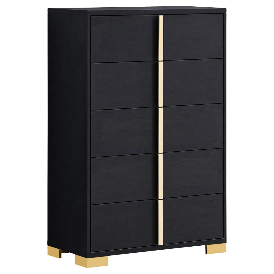 Marceline 5-piece Eastern King Bedroom Set Black-11