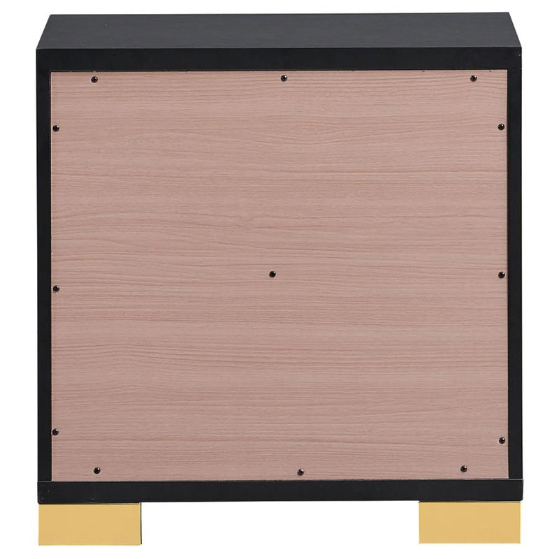 Marceline 2-drawer Nightstand Black-zoom-