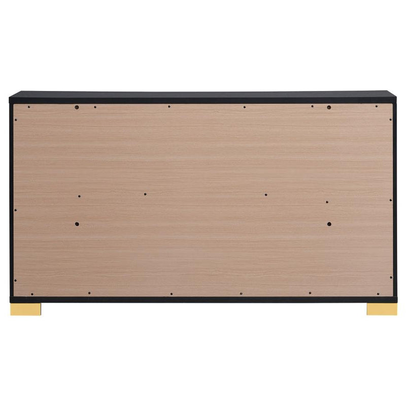 Marceline 6-drawer Dresser Black-zoom-