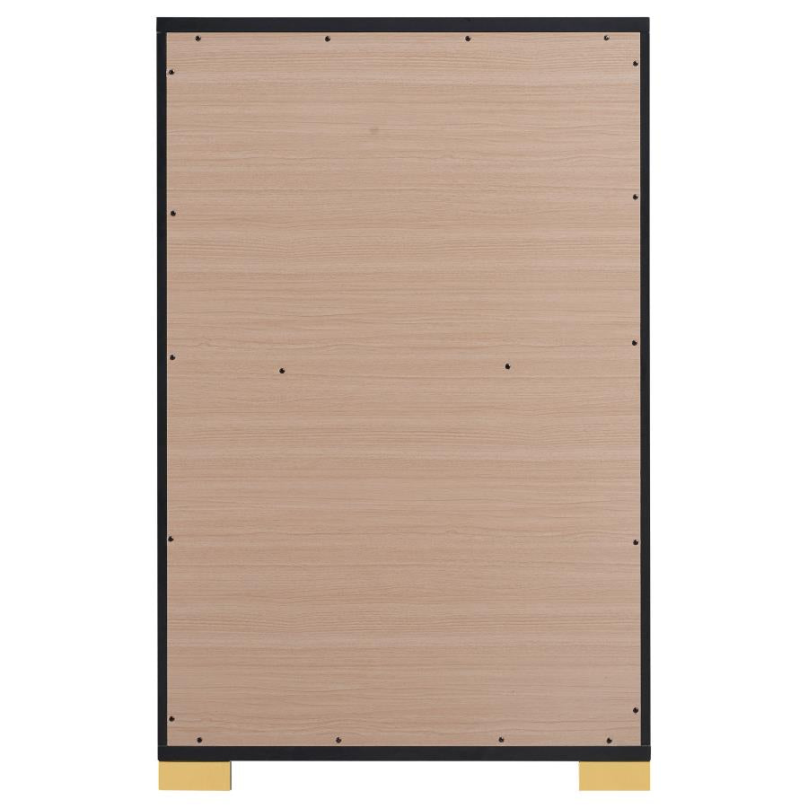 Marceline 5-drawer Bedroom Chest Black-zoom-7