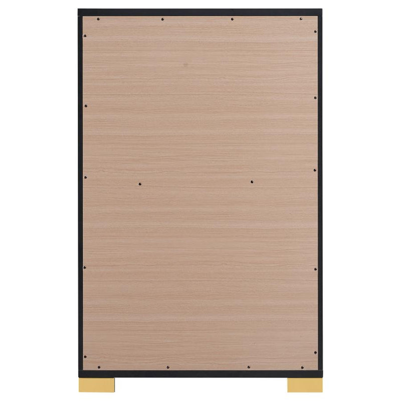 Marceline 5-drawer Bedroom Chest Black-zoom-
