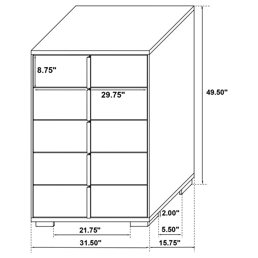 Marceline 5-piece Full Bedroom Set White-zoom-20