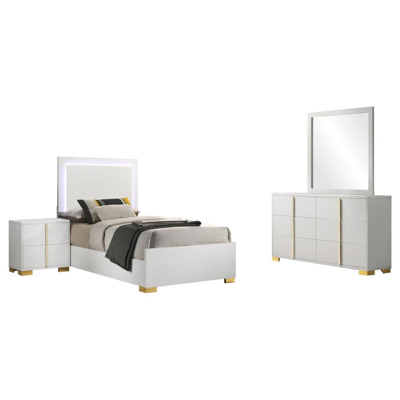 Marceline 4-piece Twin Bedroom Set White-zoom-