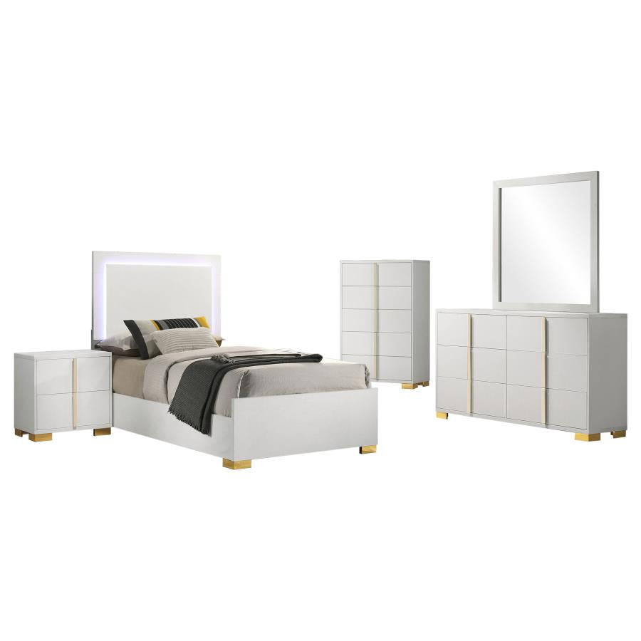 Marceline 5-piece Twin Bedroom Set White-2