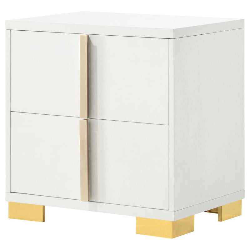 Marceline 2-drawer Nightstand White-zoom-