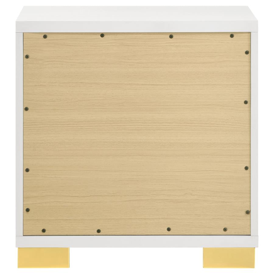Marceline 2-drawer Nightstand White-7