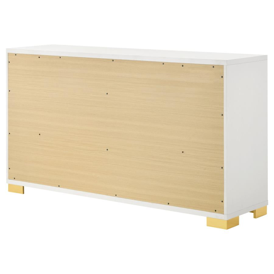 Marceline 6-drawer Dresser White-8