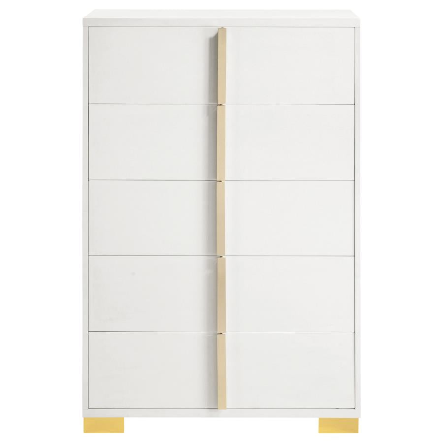Marceline 5-drawer Bedroom Chest White-3