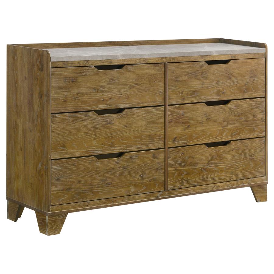 Henderson 4-piece Eastern King Bedroom Set Medium Oak-7