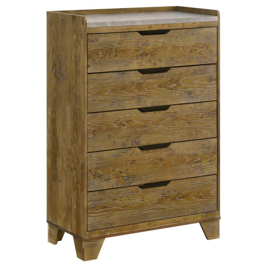 Henderson 5-piece Eastern King Bedroom Set Medium Oak-11