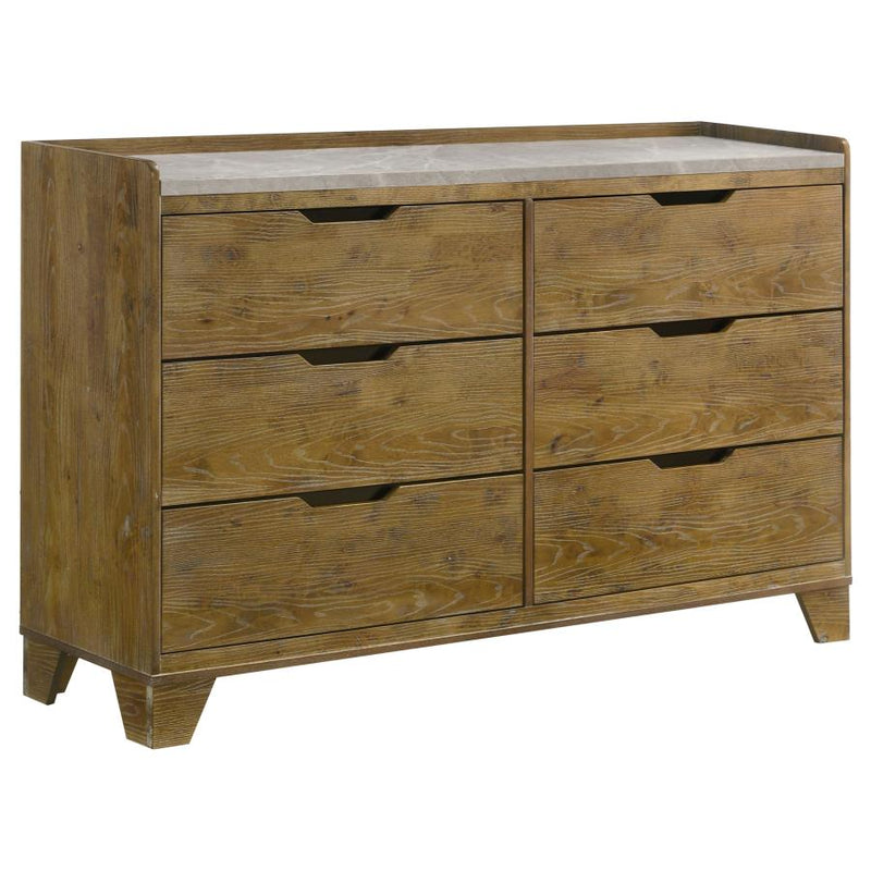 Henderson 4-piece Queen Bedroom Set Medium Oak-zoom-