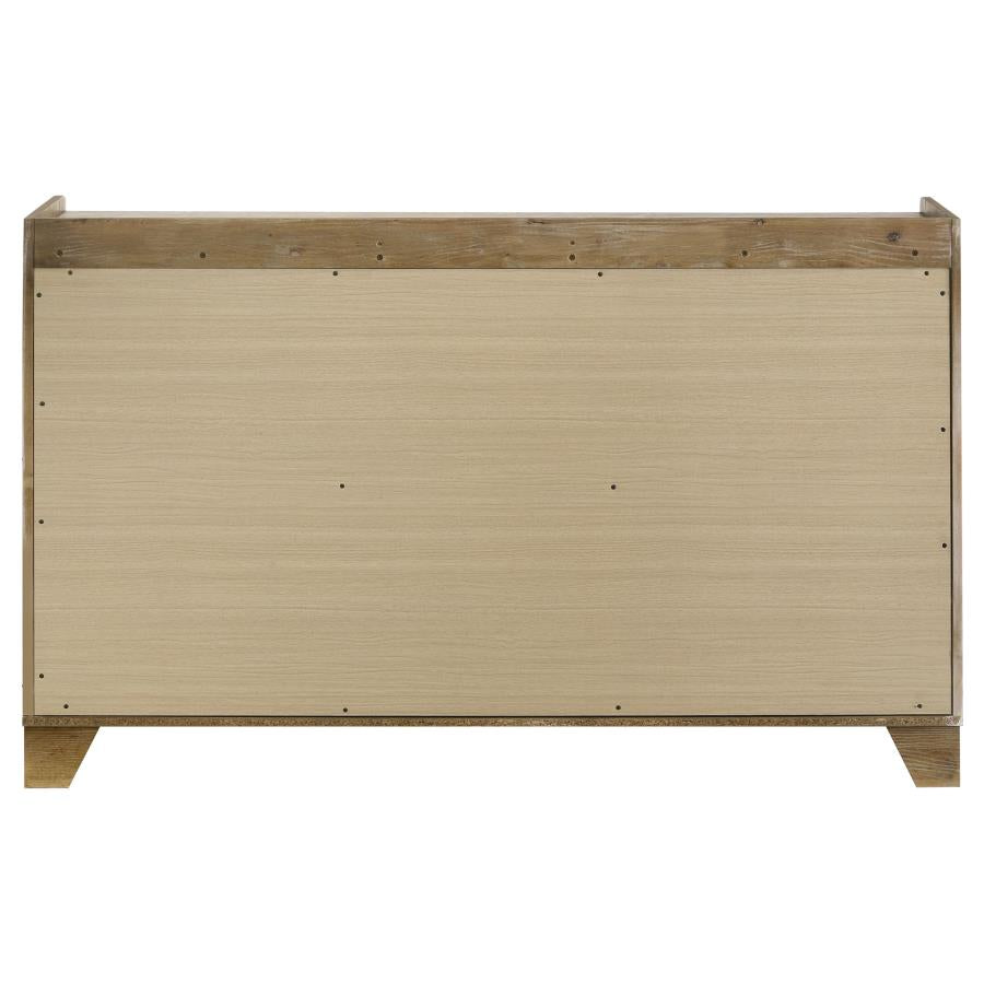 Henderson 6-drawer Bedroom Dresser Cabinet Medium Oak-5