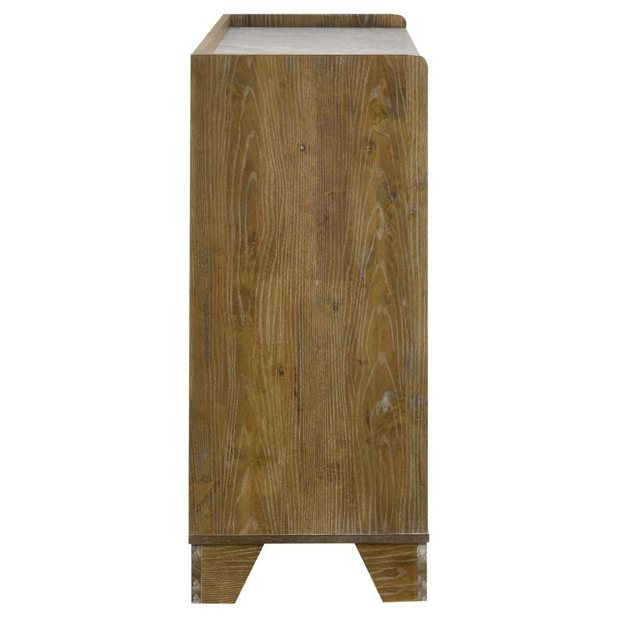 Henderson 6-drawer Bedroom Dresser Cabinet Medium Oak-zoom-6