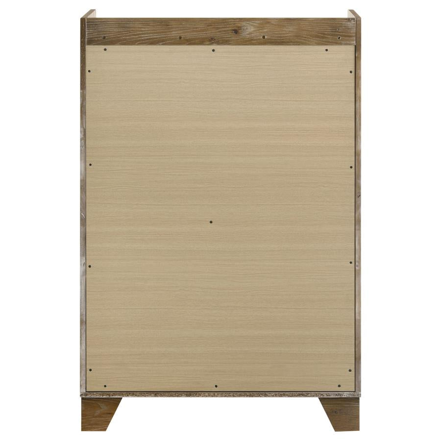 Henderson 5-drawer Bedroom Chest of Drawers Medium Oak-zoom-5