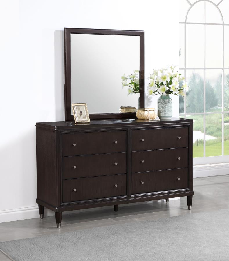 Emberlyn 6-drawer Dresser with Mirror Brown-zoom-