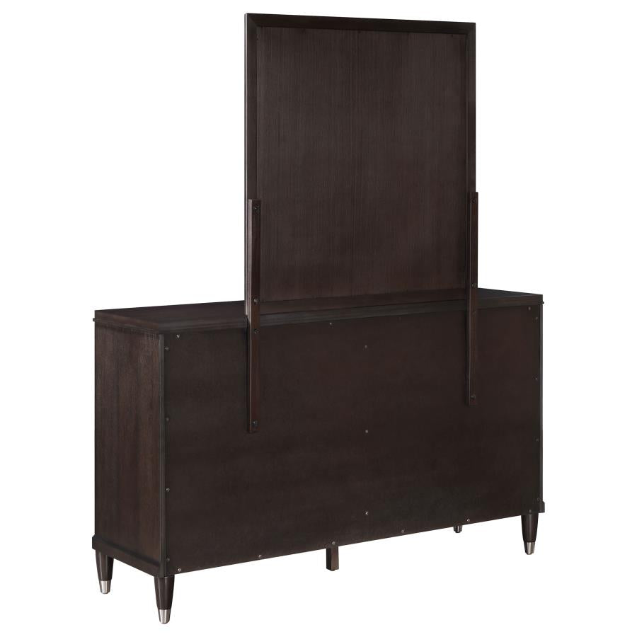 Emberlyn 6-drawer Dresser with Mirror Brown-6