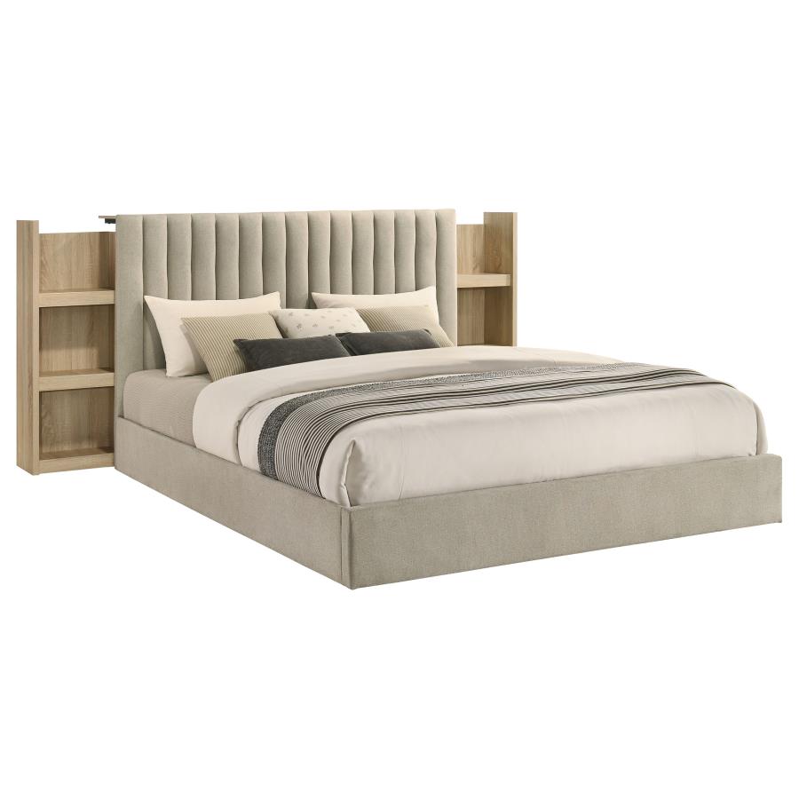 Arielle 4-piece Eastern King Bedroom Set Light Oak-zoom-3