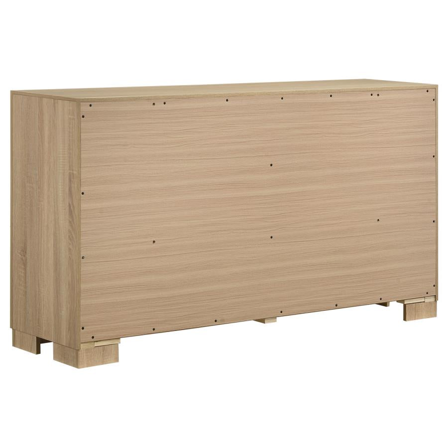 Arielle 4-piece Eastern King Bedroom Set Light Oak-8