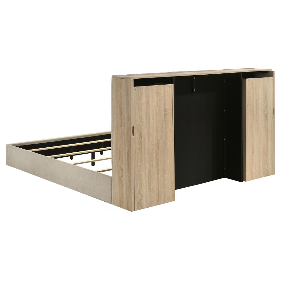 Arielle 5-piece Eastern King Bedroom Set Light Oak-4