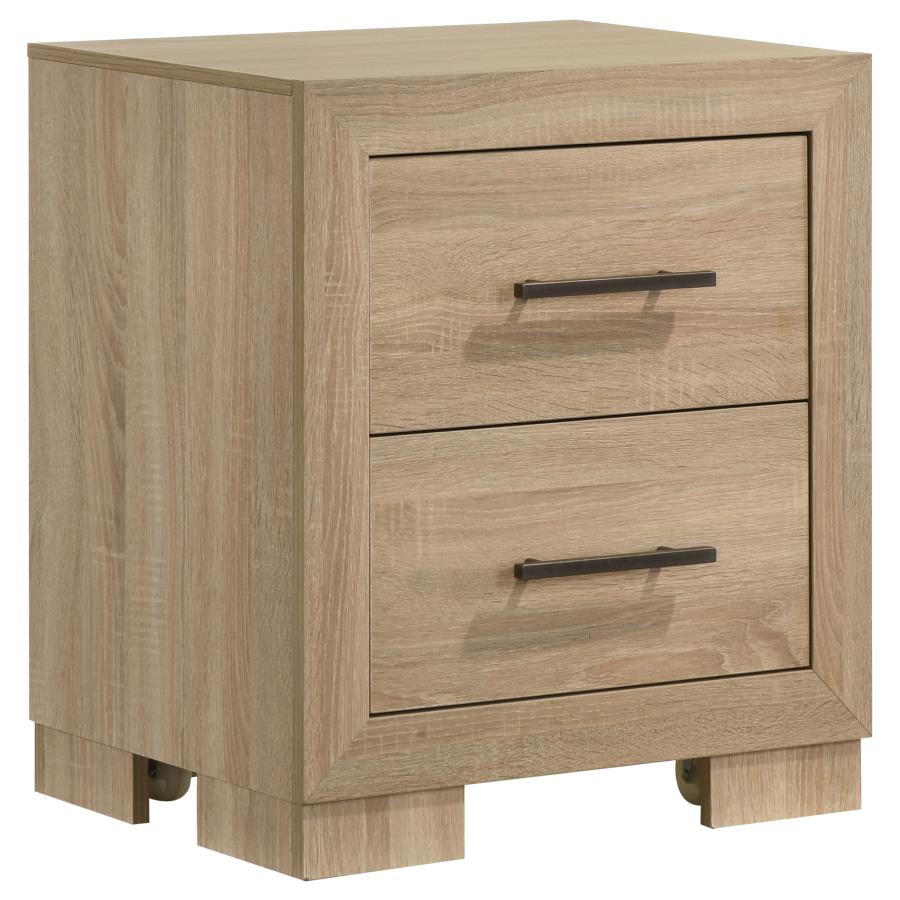 Arielle 4-piece Queen Bedroom Set Light Oak-5