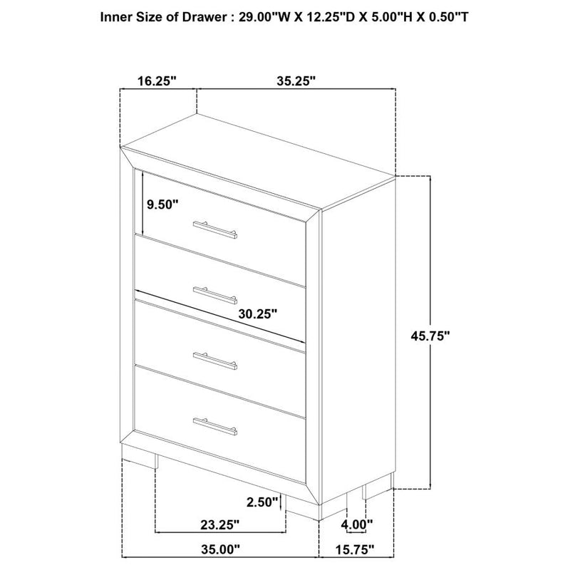 Arielle 5-piece Queen Bedroom Set Light Oak-zoom-