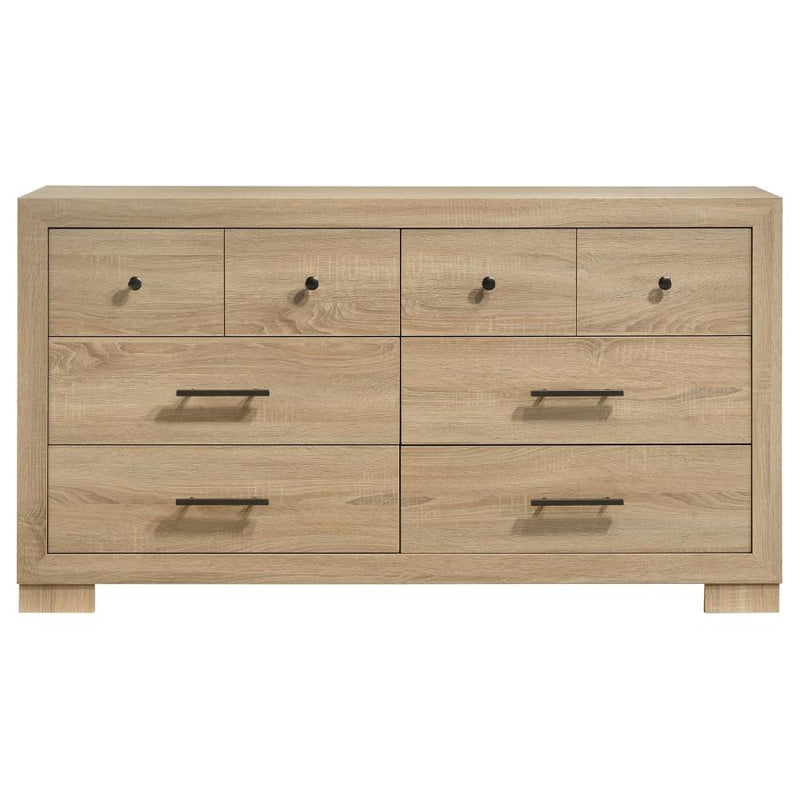 Arielle 6-drawer Bedroom Dresser Cabinet Light Oak-zoom-