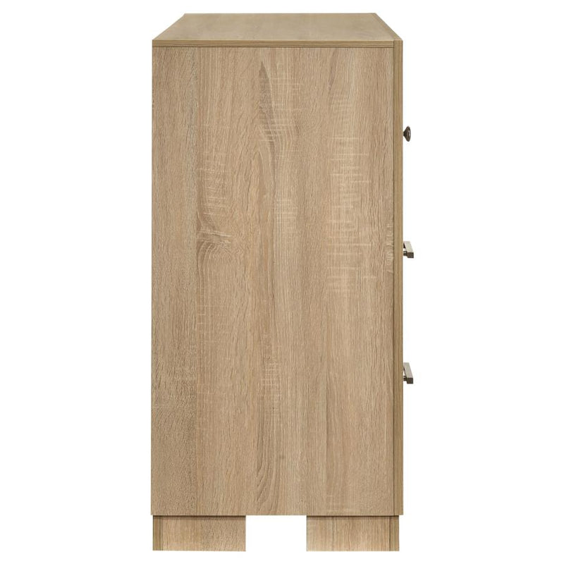 Arielle 6-drawer Bedroom Dresser Cabinet Light Oak-zoom-