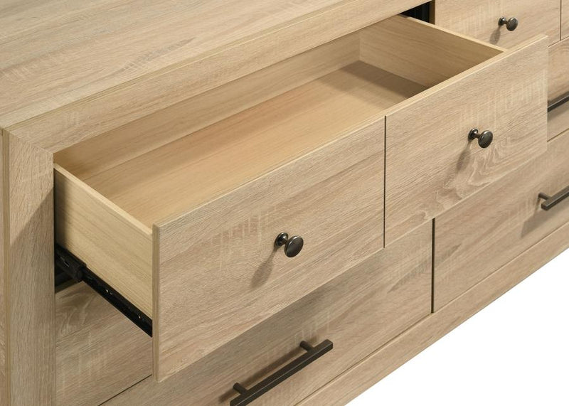 Arielle 6-drawer Bedroom Dresser Cabinet Light Oak-zoom-