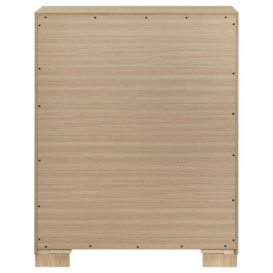 Arielle 4-drawer Bedroom Chest of Drawers Light Oak-zoom-5