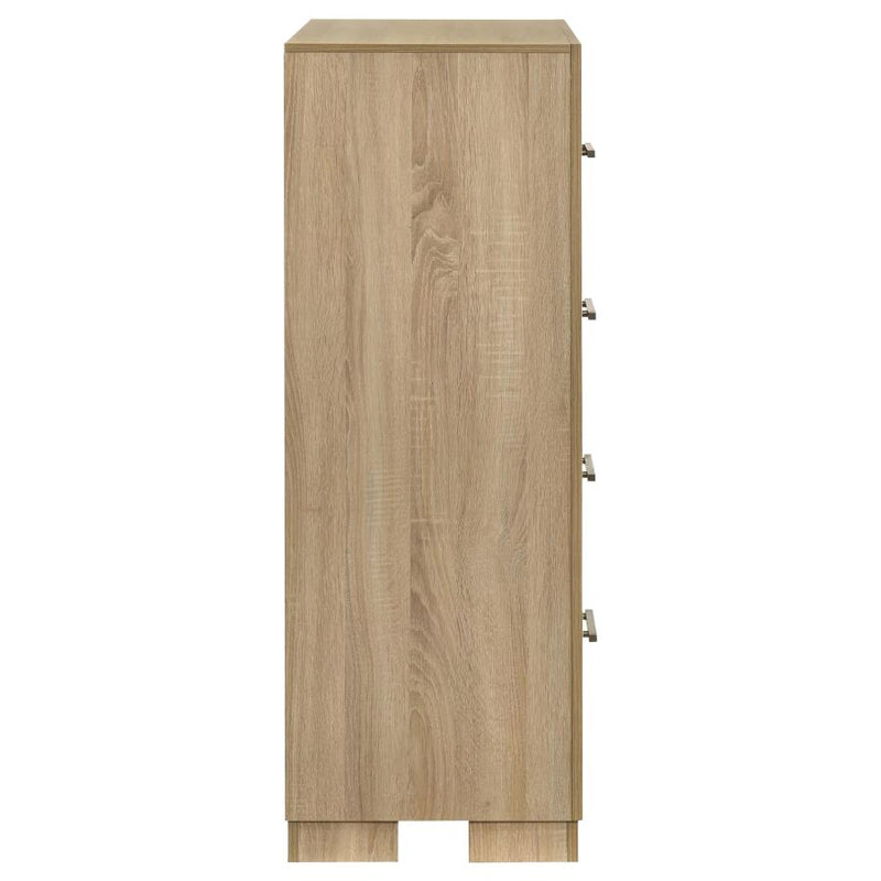 Arielle 4-drawer Bedroom Chest of Drawers Light Oak-zoom-