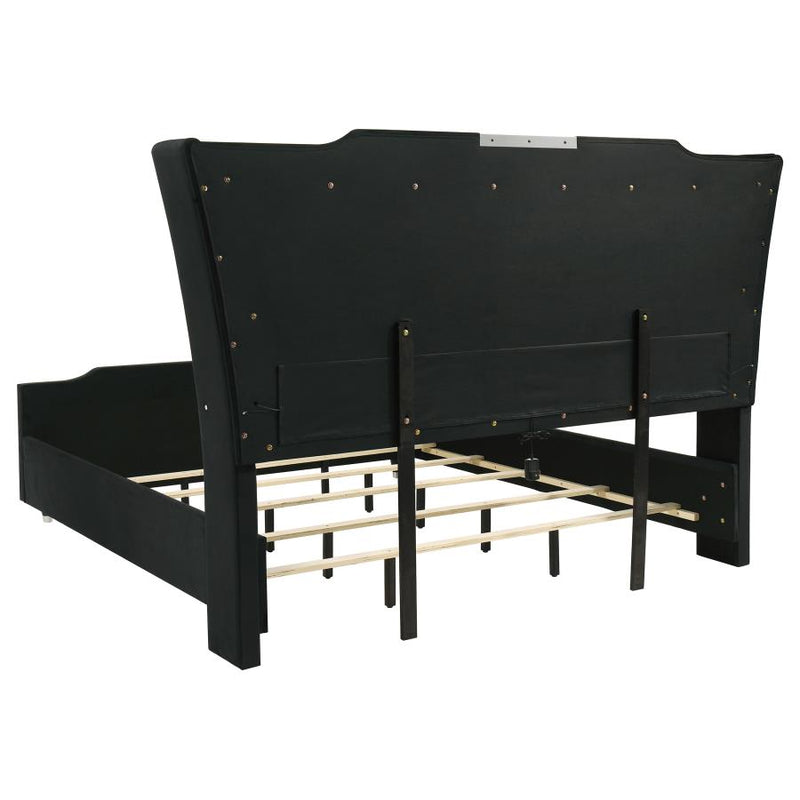 Lorient 5-piece Eastern King Bedroom Set Black-zoom-
