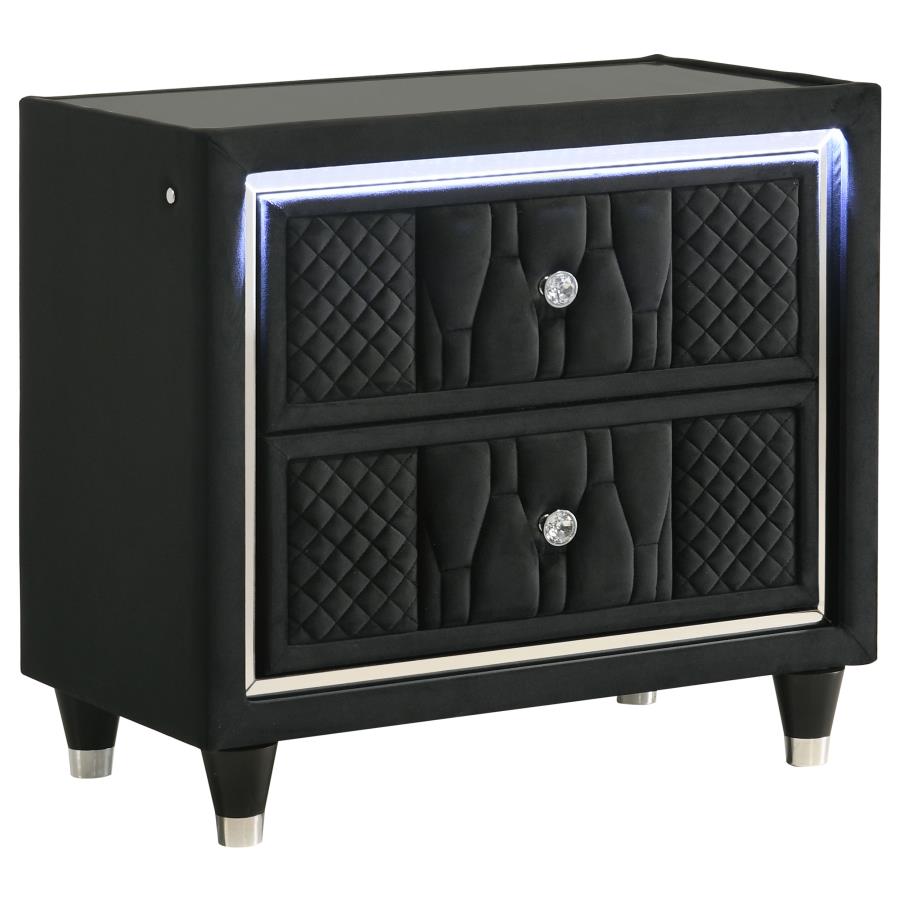 Lorient 5-piece Queen Bedroom Set Black-zoom-5