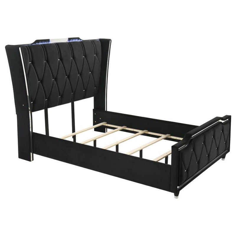Lorient 5-piece Queen Bedroom Set Black-zoom-