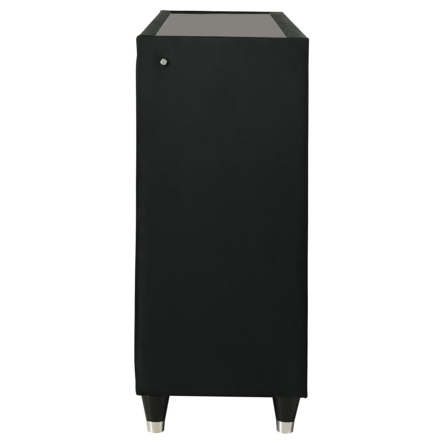 Lorient 8-drawer LED Bedroom Dresser Cabinet Black-5