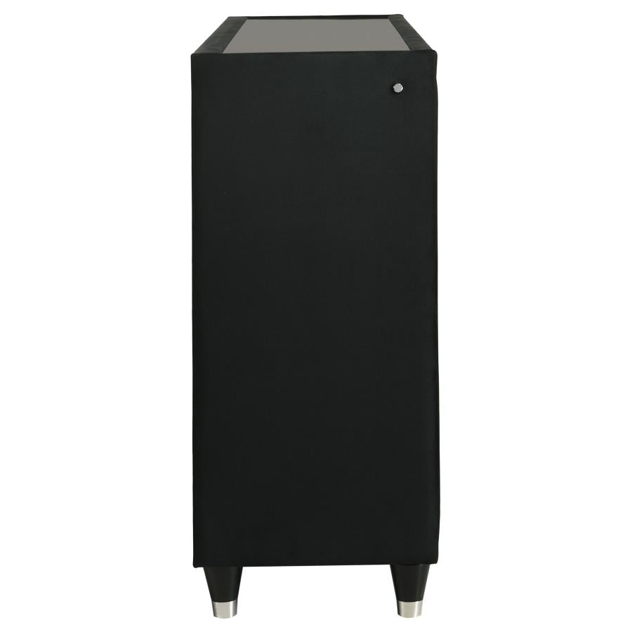 Lorient 8-drawer LED Bedroom Dresser Cabinet Black-zoom-9