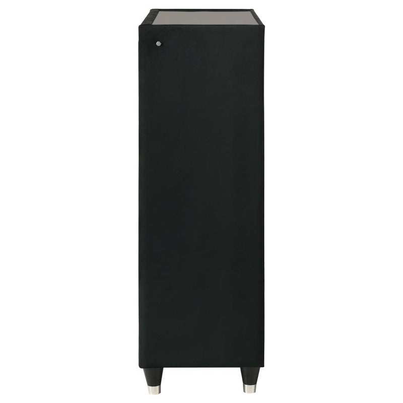 Lorient 5-drawer LED Chest of Drawers Black-zoom-