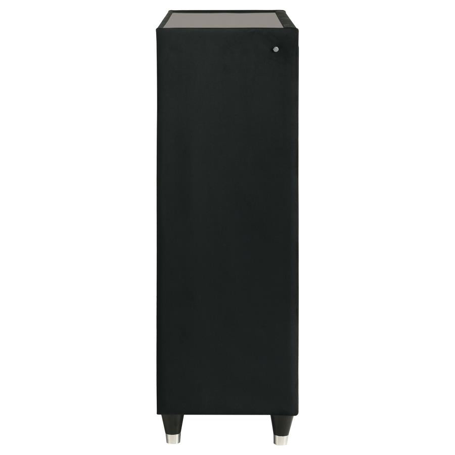 Lorient 5-drawer LED Chest of Drawers Black-zoom-9