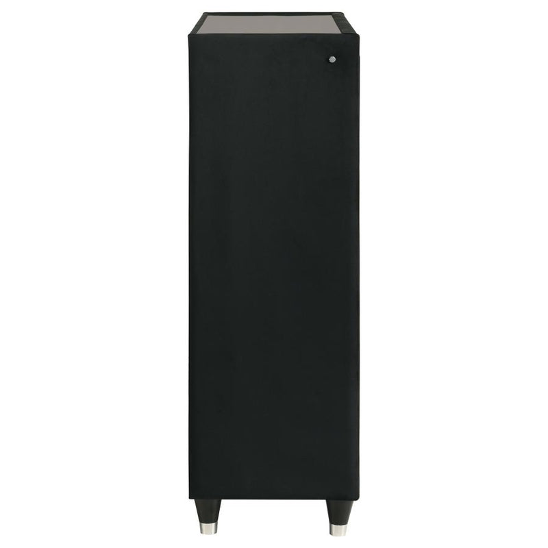 Lorient 5-drawer LED Chest of Drawers Black-zoom-