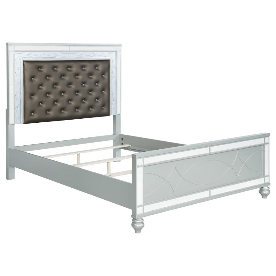 Gunnison 4-piece Queen Bedroom Set Silver Metallic-zoom-3