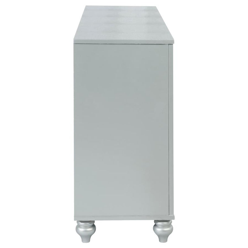 Gunnison 6-drawer Dresser Silver Metallic-zoom-