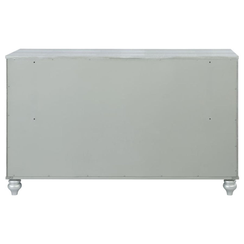 Gunnison 6-drawer Dresser Silver Metallic-zoom-