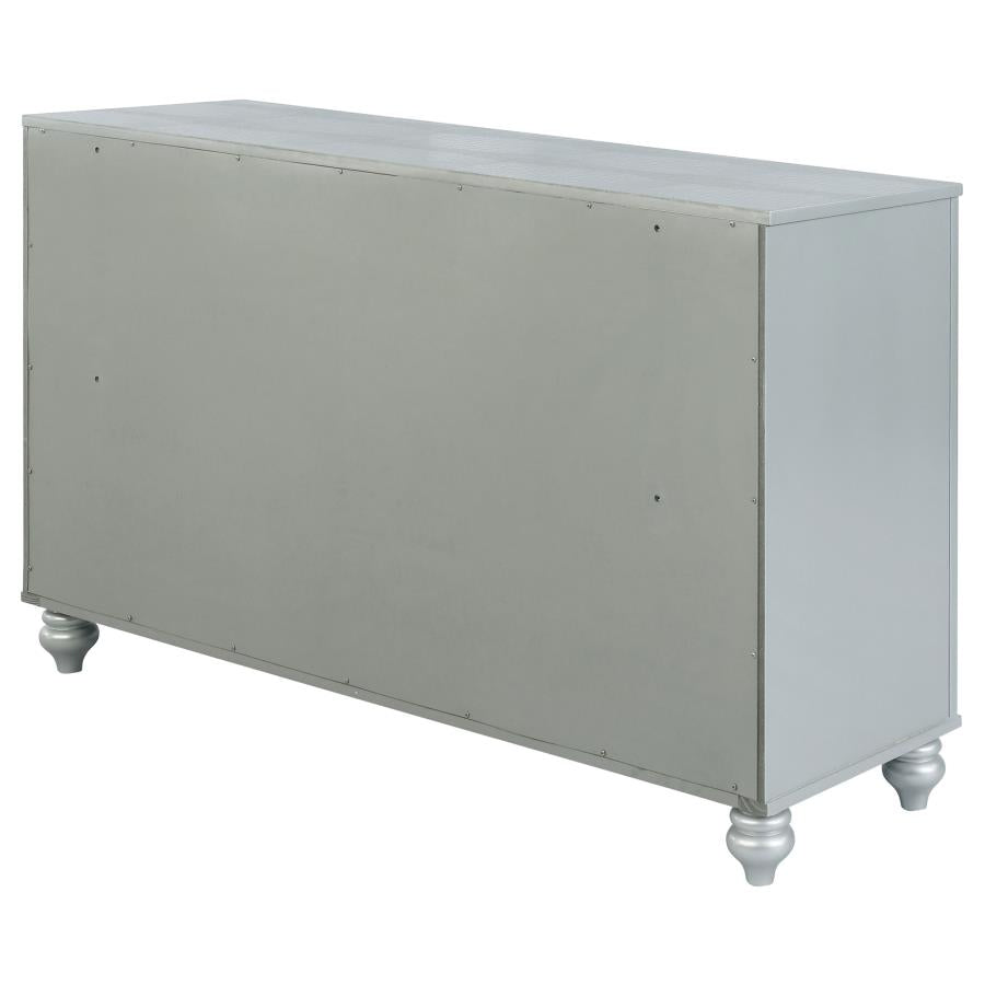 Gunnison 6-drawer Dresser Silver Metallic-zoom-8