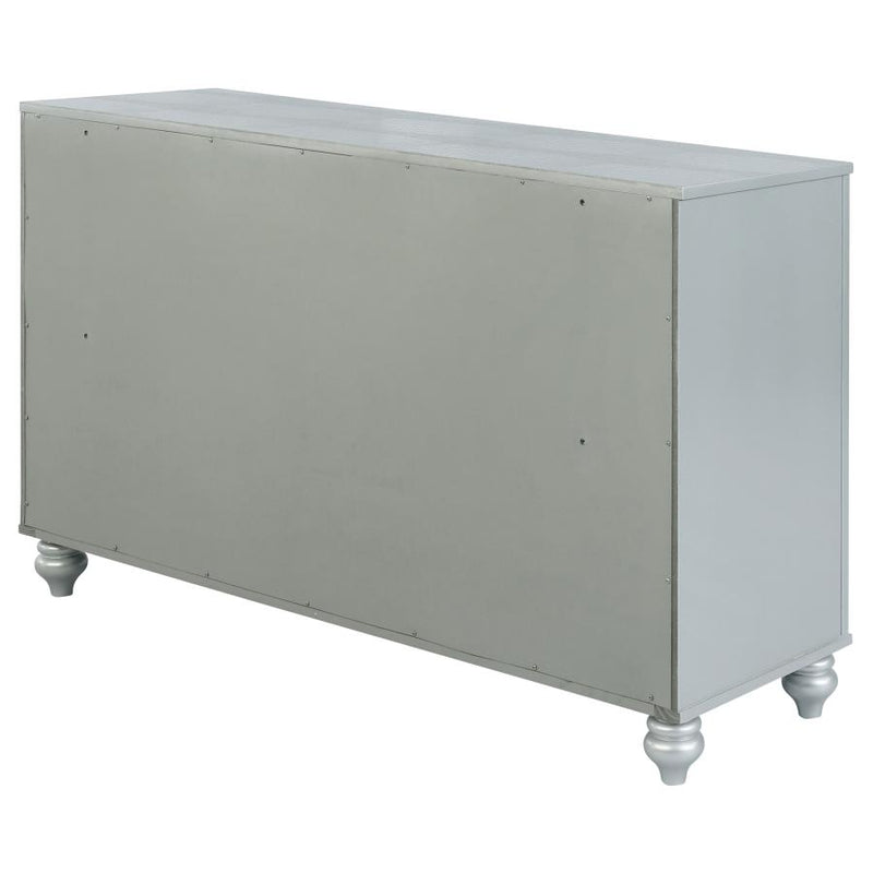 Gunnison 6-drawer Dresser Silver Metallic-zoom-