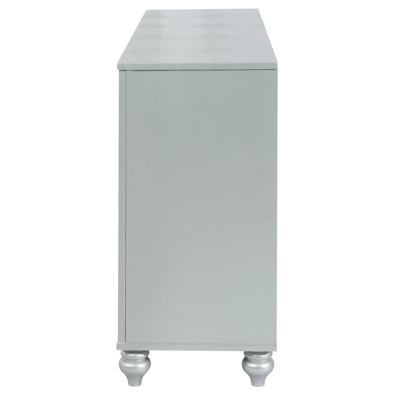 Gunnison 6-drawer Dresser Silver Metallic-zoom-