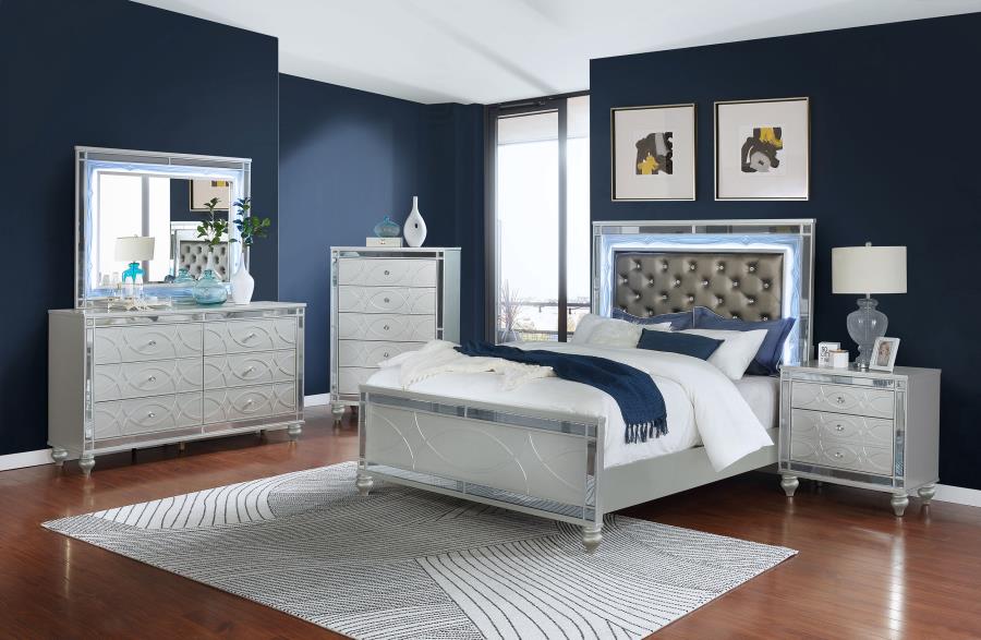 Gunnison 6-drawer Dresser Silver Metallic-15