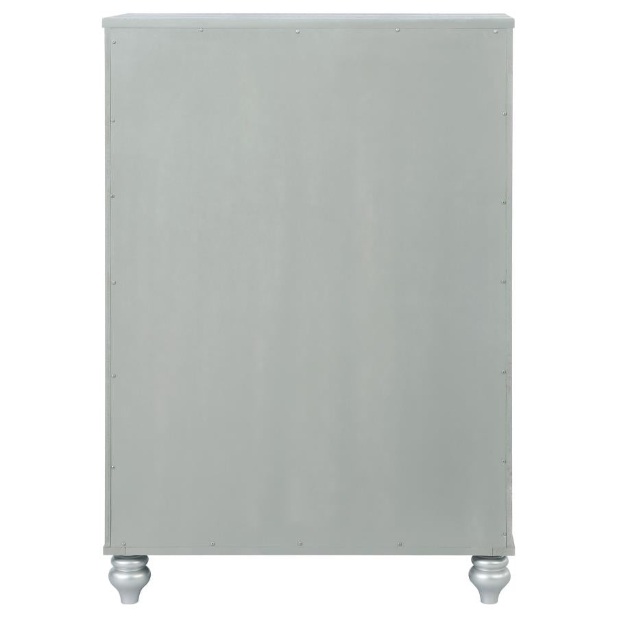 Gunnison 5-drawer Bedroom Chest Silver Metallic-7